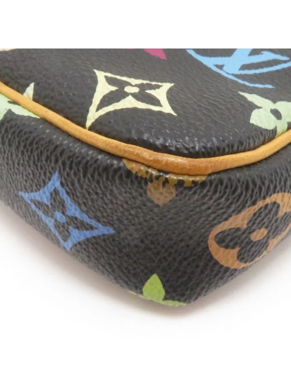 Louis Vuitton Pochette Accessoires Multicolor Noir Handbag Monogram
